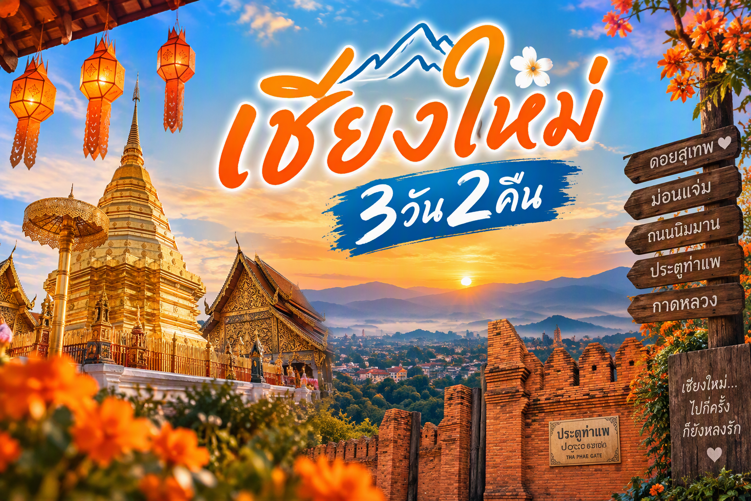 เชียงใหม่ FUN & Easy Package ✈️ ตั๋วเครื่องบิน + ที่พัก 3 วัน 2 คืน @Maraya Hotel & Resort