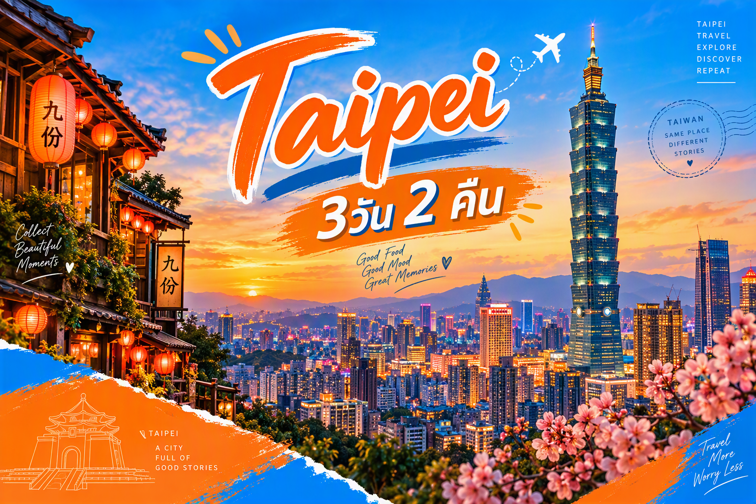 ไทเป, ไต้หวัน FUN & Easy Package ✈️ตั๋วเครื่องบิน + ที่พัก 3 วัน 2 คืน @East Dragon Hotel