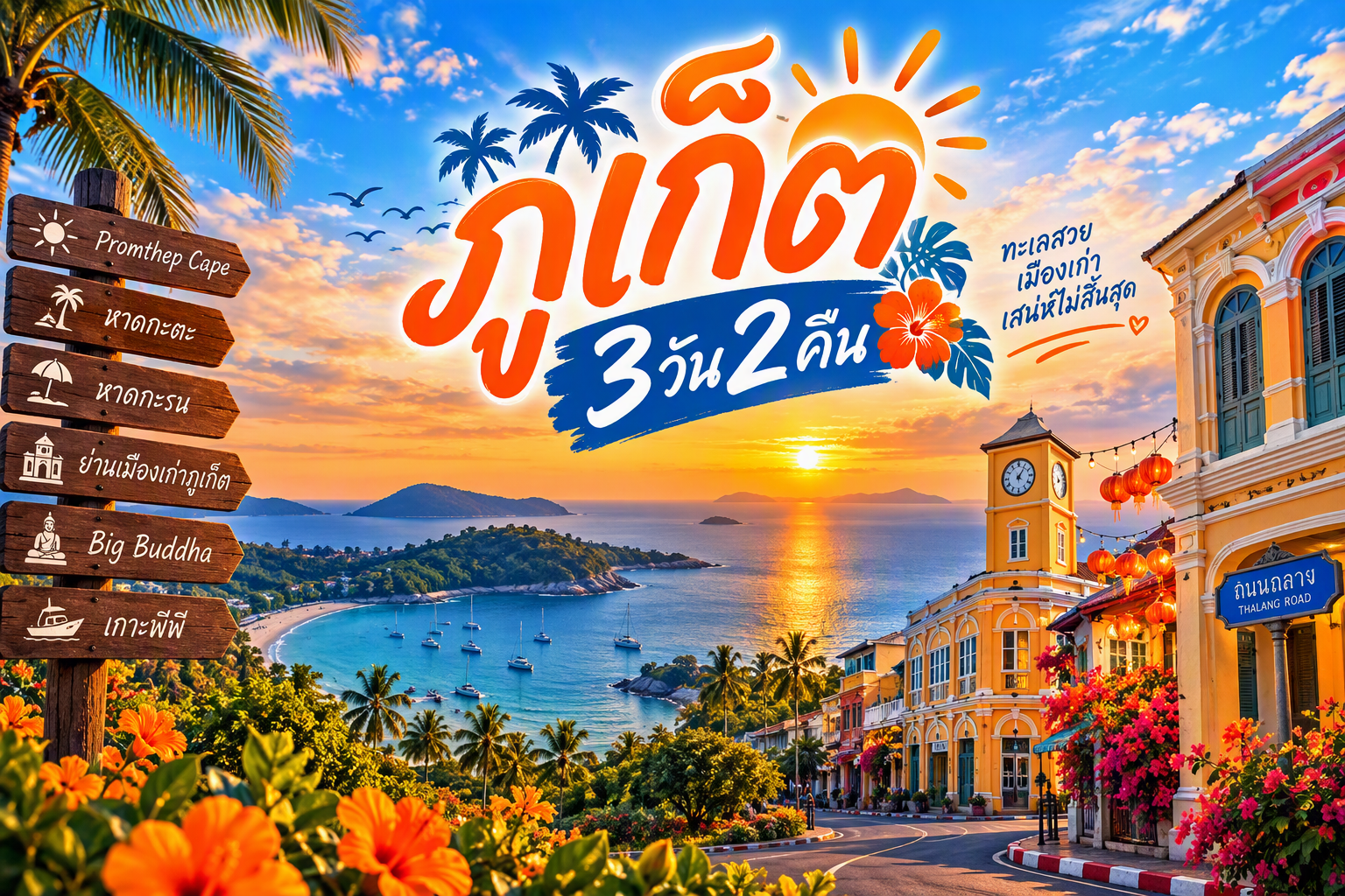 ภูเก็ต FUN & Easy Package ✈️ ตั๋วเครื่องบิน + ที่พัก 3 วัน 2 คืน @Blu Monkey Hub and Hotel Phuket