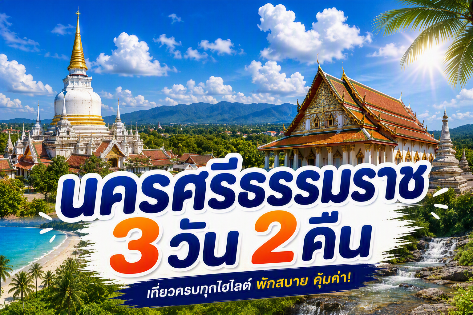 เที่ยวไทยกับสกายฟัน ✨ นครศรีธรรมราช FUN & Easy Package ตั๋วเครื่องบิน + ที่พัก 3 วัน 2 คืน @The Twin Lotus Hotel